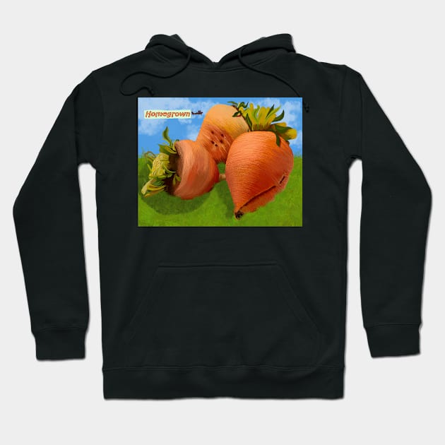 Homegrown Beets Hoodie by doubletony